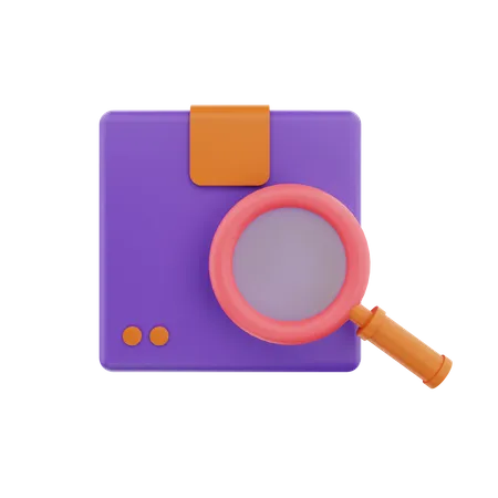 Search Package  3D Icon