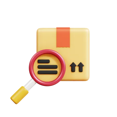 Search Package  3D Icon