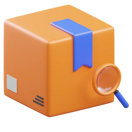 Search Package  3D Icon