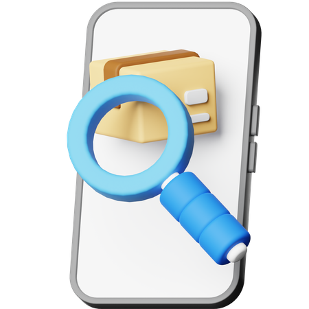 Search Package  3D Icon