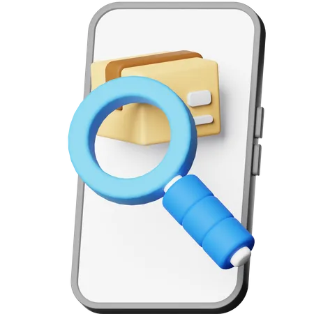 Search Package  3D Icon