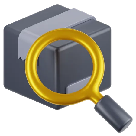 Search Package  3D Icon