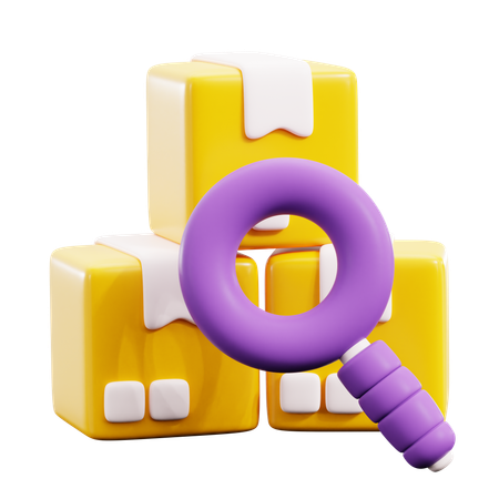 Search Package  3D Icon