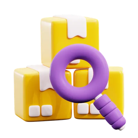 Search Package  3D Icon