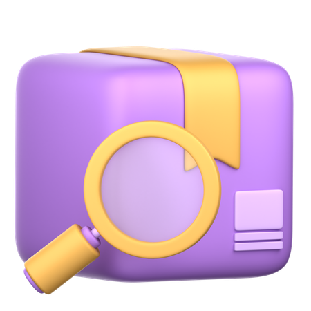 Search Package  3D Icon