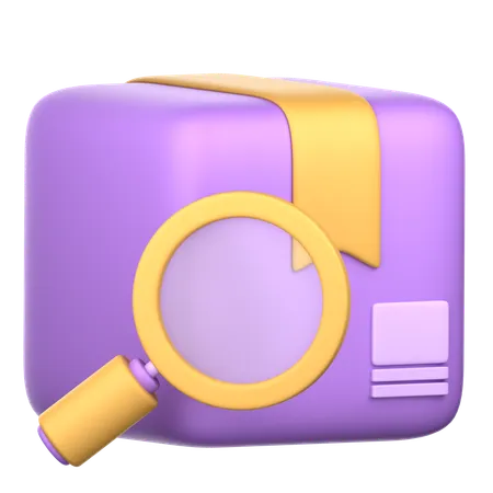 Search Package  3D Icon