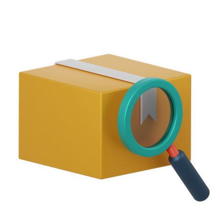 Search Package  3D Icon