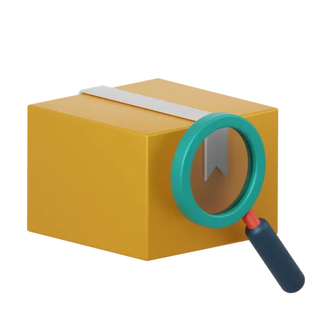 Search Package  3D Icon