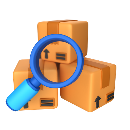 Search Package  3D Icon