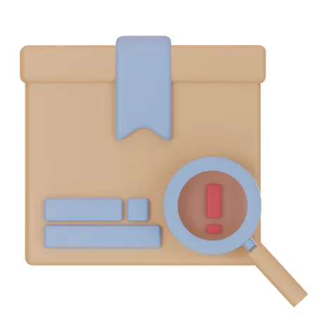 Search Package  3D Icon