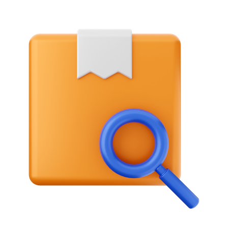 Search Package  3D Icon