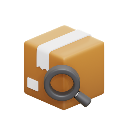 Search Package  3D Icon