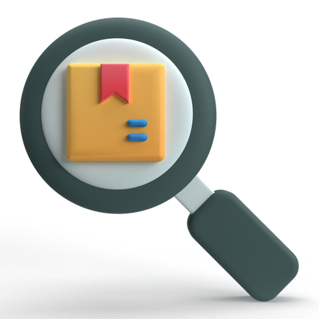 Search Package  3D Icon