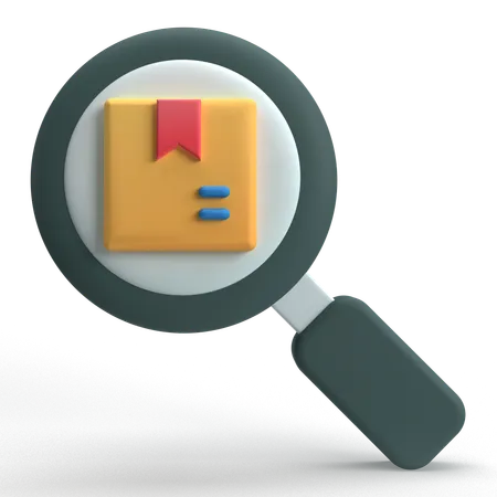 Search Package  3D Icon