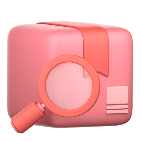 Search Package  3D Icon