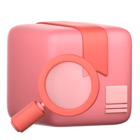 Search Package  3D Icon