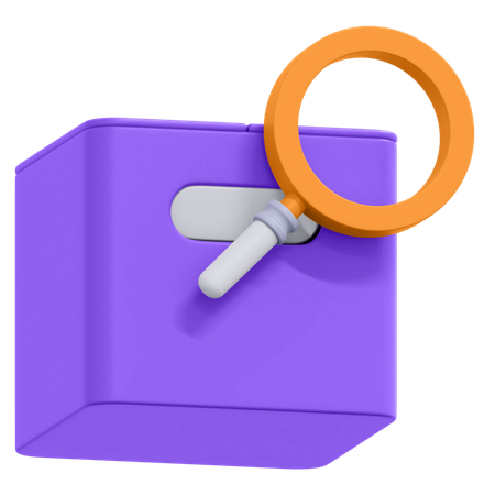 Search Package  3D Icon