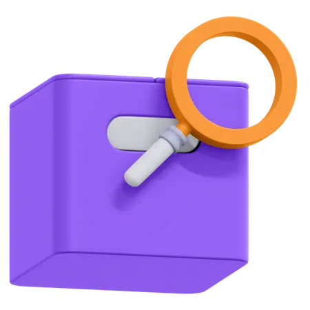 Search Package  3D Icon