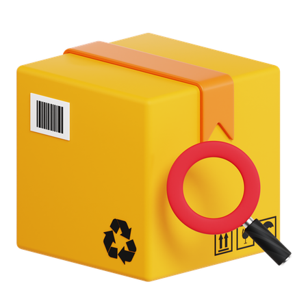 Search Package  3D Icon