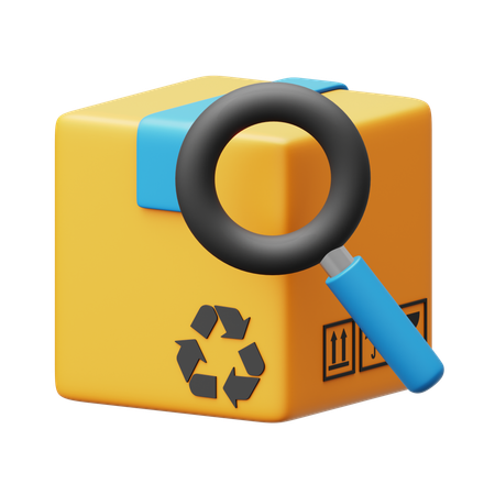 Search Package  3D Icon