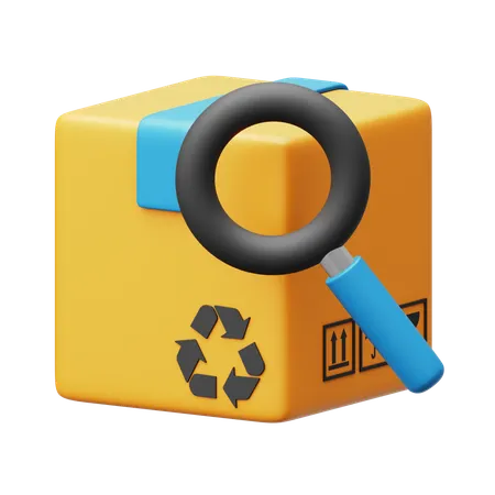 Search Package  3D Icon