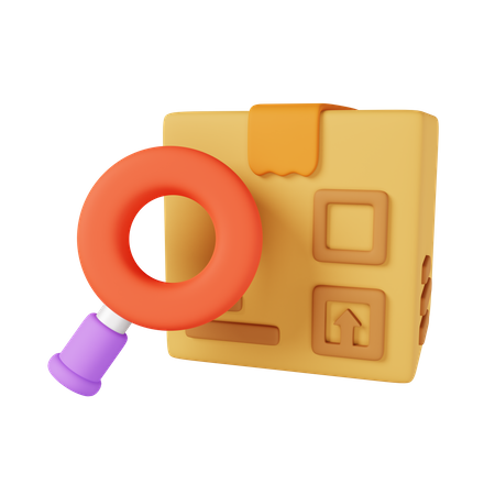 Search Package  3D Icon