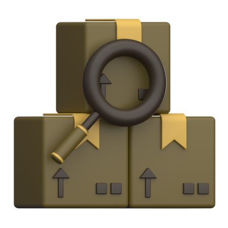 Search Package  3D Icon