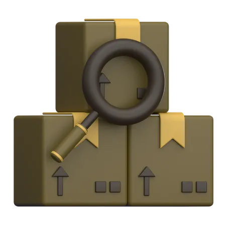 Search Package  3D Icon