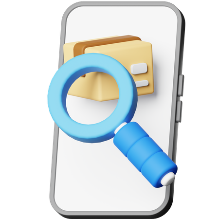 Search Package  3D Icon