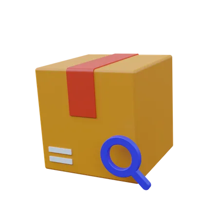 Package Search Delivery 3D Icon