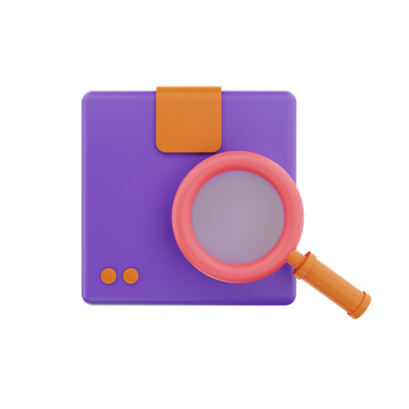 Search Package  3D Icon