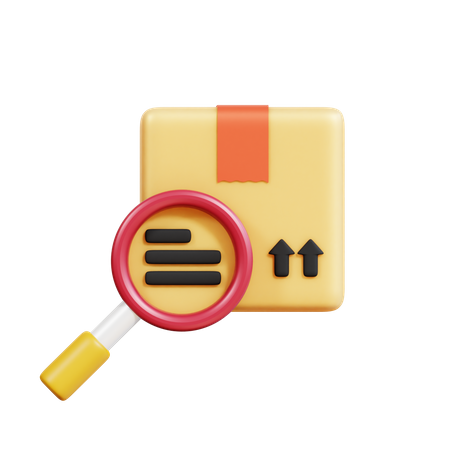 Search Package  3D Icon