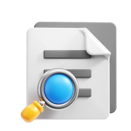 Search Paper  3D Icon