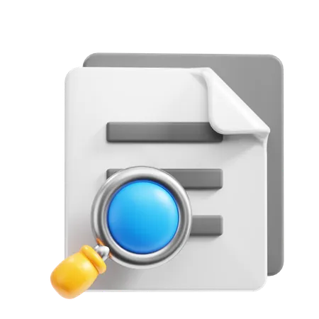 Search Paper  3D Icon