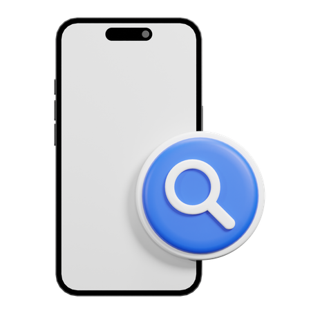 Search Phone  3D Icon