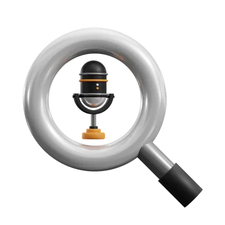Search Podcast  3D Icon