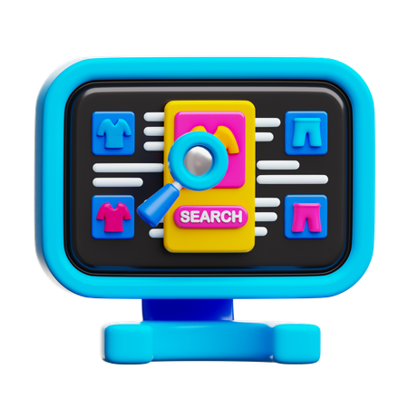 Search Product  3D Icon