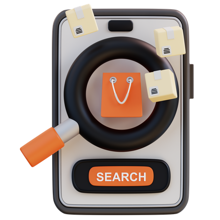 Search Product  3D Icon