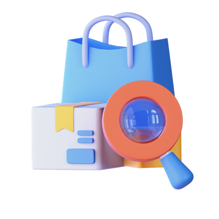 Search Product  3D Icon