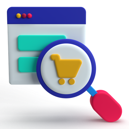 Search Product  3D Icon