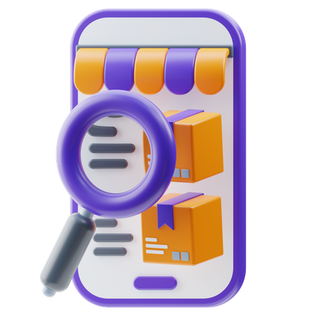 Search Product  3D Icon