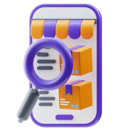 Search Product  3D Icon