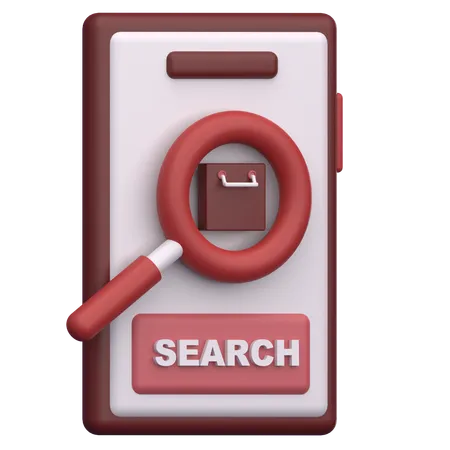 Search Product  3D Icon