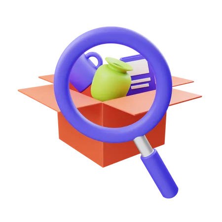 Search product  3D Illustration