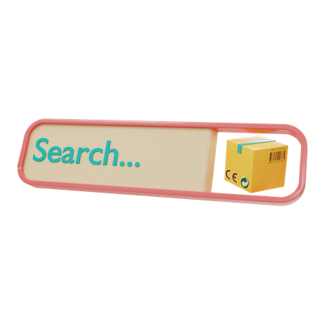 Search Product  3D Illustration