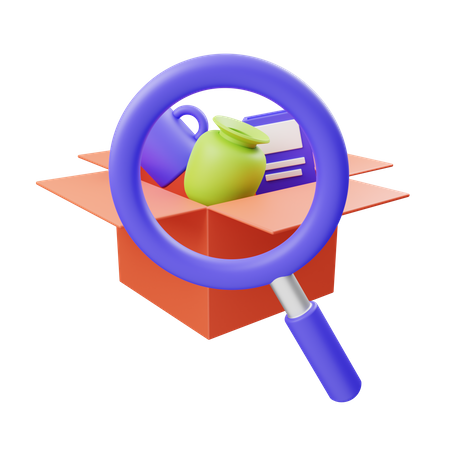 Search product 3D Illustration