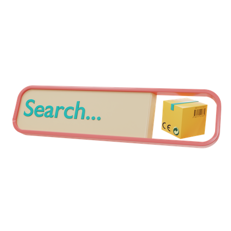Search Product 3D Illustration