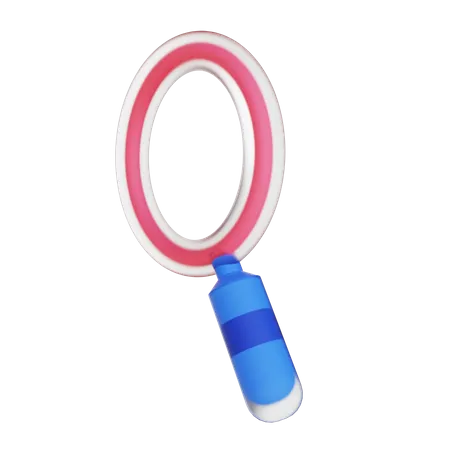 3 D Illustration Magnifying Glass And Search 3D Illustration