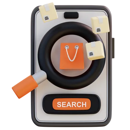 Search Product 3D Icon