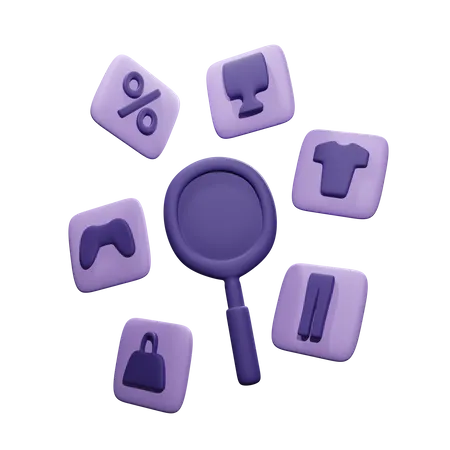 Search Product On E Commerce  3D Icon